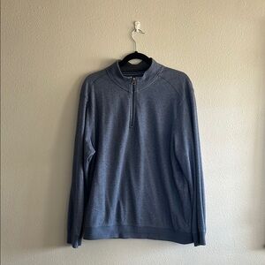 English Laundry Blue Quarter Zip Sweater